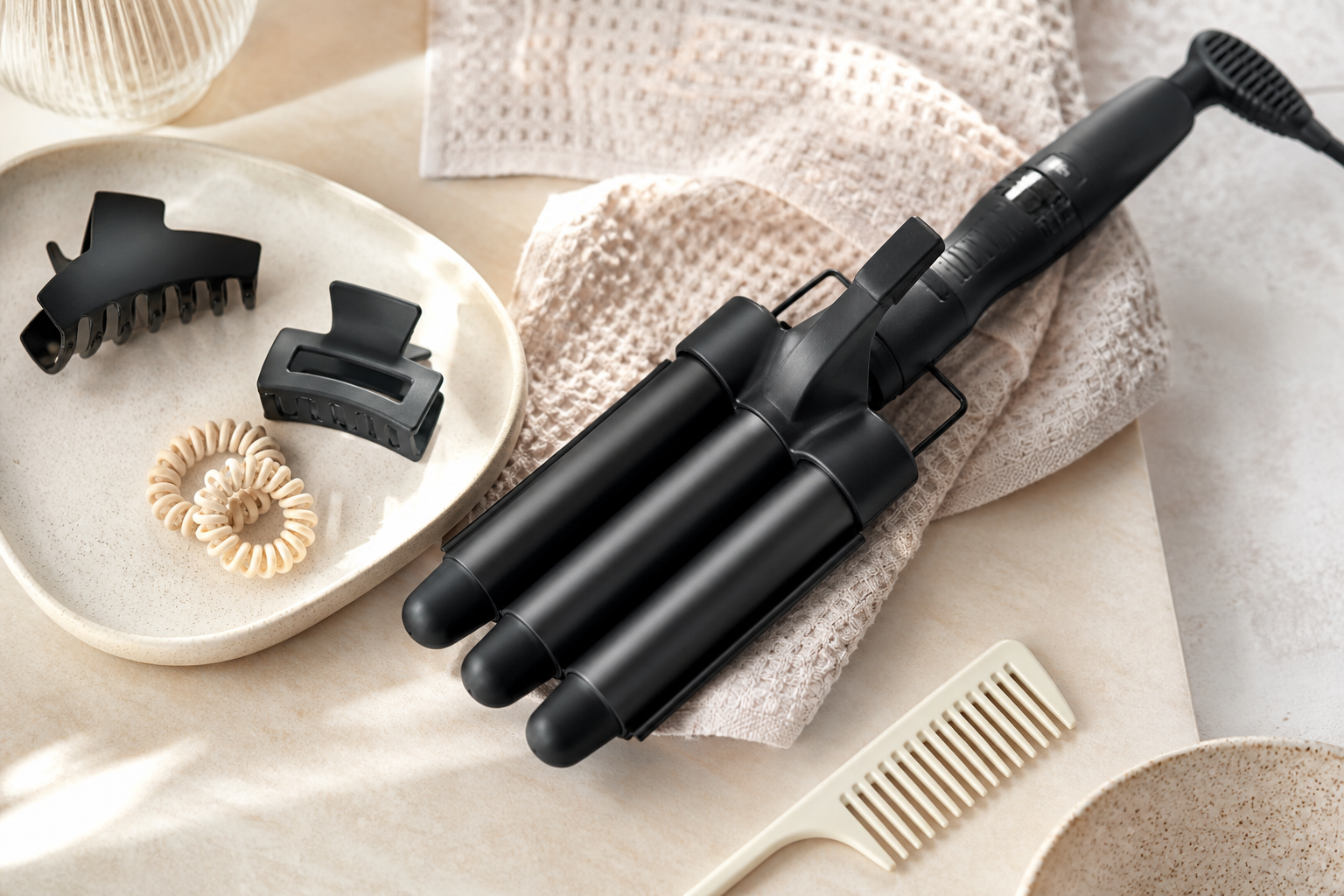 triple barrel waver — editorial clearance guide image